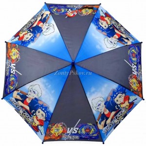Детский зонт с Бейблэйд, Umbrellas, полуавтомат, арт.160-5
